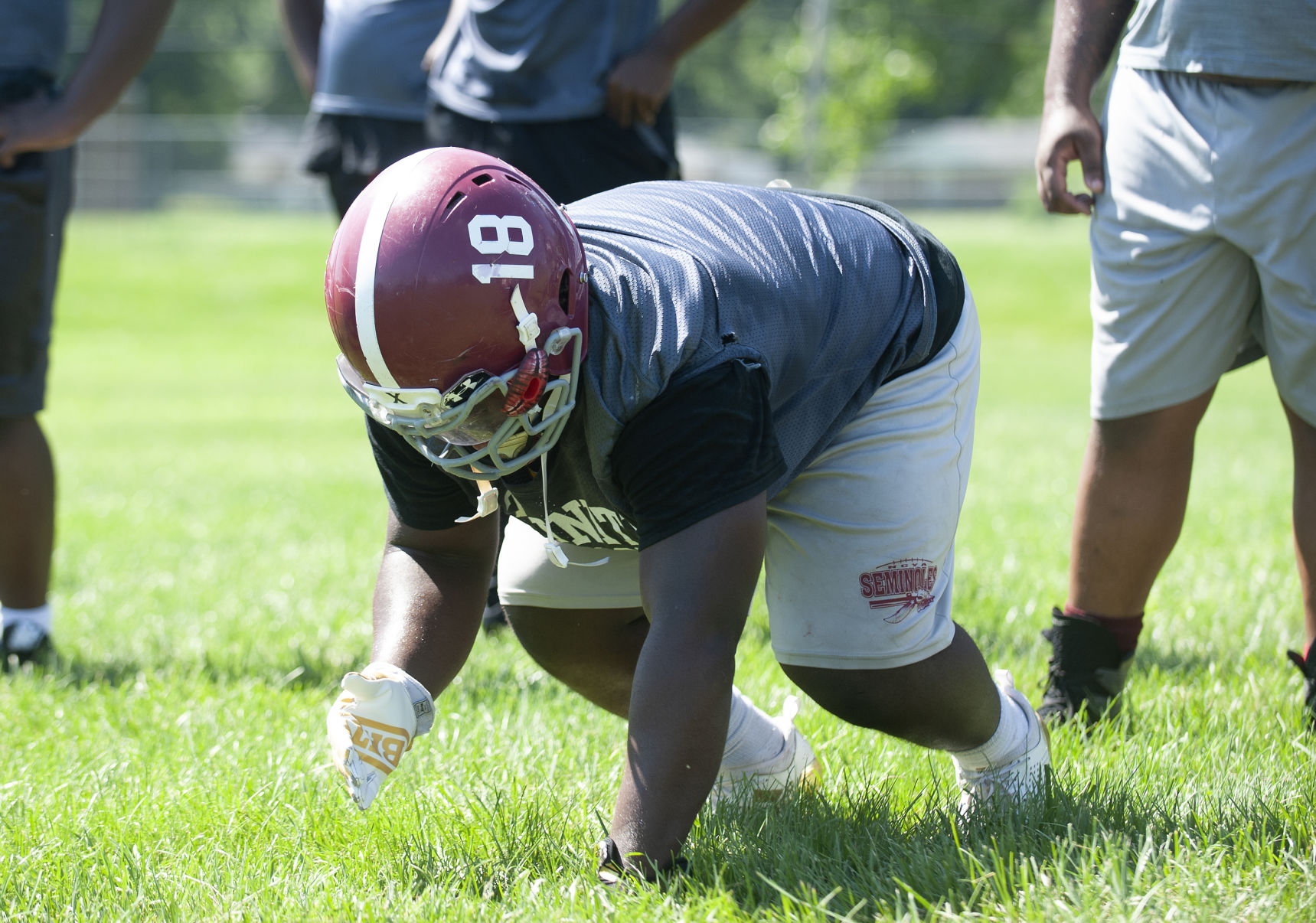 Trinity football practice